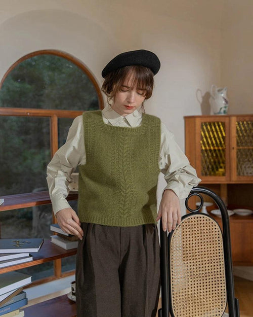 Litlookz Studio Light Academia Classic Sweater Vest