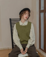 Litlookz Studio Light Academia Classic Sweater Vest, view 2