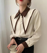 Litlookz Studio Light Academia Contrast Shirt, view 2