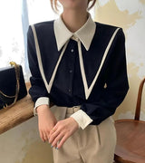 Litlookz Studio Light Academia Contrast Shirt, view 3