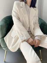 Litlookz Studio Light Academia Corduroy Blazer, view 3