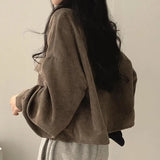 Litlookz Studio Light Academia Cropped Corduroy Jacket, view 2