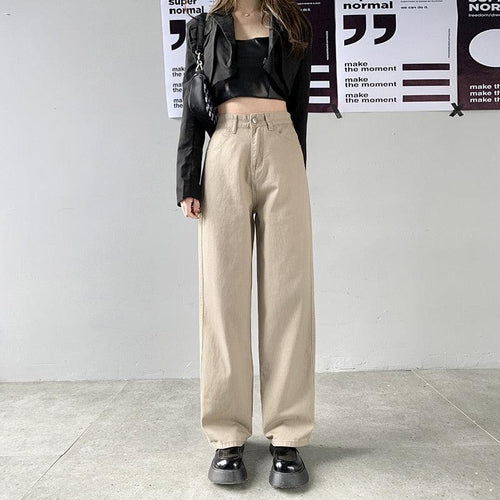 Litlookz Studio Light Academia High Waist Denim Pants
