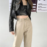 Litlookz Studio Light Academia High Waist Denim Pants, view 6
