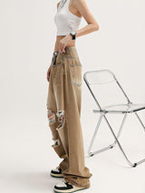 Litlookz Studio Light Wash Low Rise Ripped Jeans, view 3