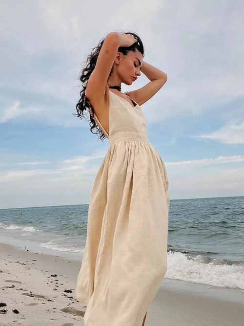 Litlookz Studio Linen Midi Dress