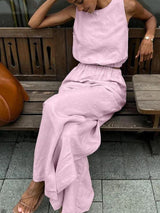 Litlookz Studio Linen Top & Pants Two Piece Set, view 5