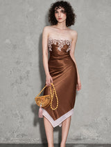 Litlookz Studio Lisbon Lace Midi Dress, view 3