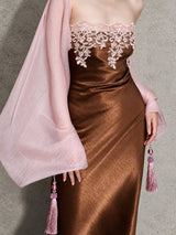 Litlookz Studio Lisbon Lace Midi Dress, view 6