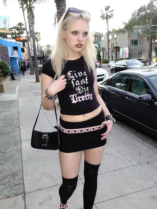 Litlookz Studio Live Fast Die Pretty Tee