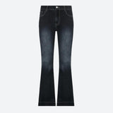 Litlookz Studio Low Rise Flare Denim Jeans, view 5