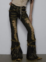 Litlookz Studio Low Rise Flare Jeans, view 3