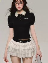Litlookz Studio Low Rise Layered Mini Skirt, view 2