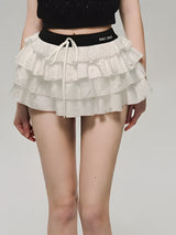 Litlookz Studio Low Rise Layered Mini Skirt, view 3