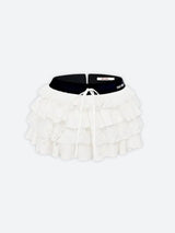 Litlookz Studio Low Rise Layered Mini Skirt, view 4