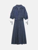 Litlookz Studio Marseille Stripe Midi Dress, view 3