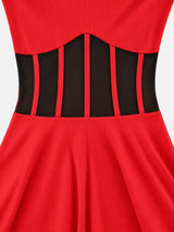 Litlookz Studio Mesh Corset Mini Dress, view 6
