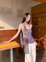 Litlookz Studio Mesh Layered Tube Top, view 3
