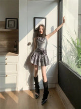 Litlookz Studio Metallic Mini Dress, view 2