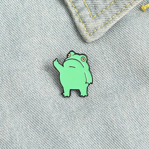 Litlookz Studio Middle Finger Frog Pins