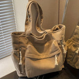 Litlookz Studio Multi Pocket Corduroy Tote Bag, view 2