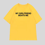 Litlookz Studio My Girlfriend Beats Me Tee, view 5