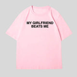 Litlookz Studio My Girlfriend Beats Me Tee, view 6