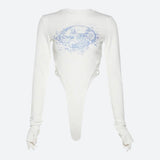 Litlookz Studio Mythology Figure Printed Bodysuit, view 3