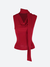 Litlookz Studio Neck Tie Tank Top, view 5