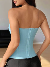Litlookz Studio Necktie Corset Top, view 6