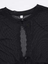 Litlookz Studio Noir Sheer Blouse, view 5