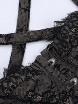 Litlookz Studio Noir Sheer Corset Top, view 5