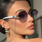 Litlookz Studio Octagonal Chain Sunglasses, view 3