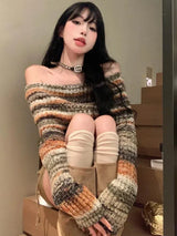 Litlookz Studio Off Shoulder Cropped Sweater, view 3