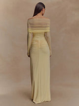 Litlookz Studio Off Shoulder Cut Out Maxi Dress, view 4