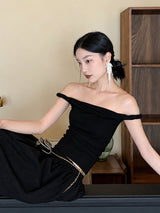 Litlookz Studio Off Shoulder Fold Top, view 5