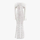 Litlookz Studio Off-Shoulder Lace Maxi Dress, view 3