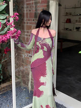 Litlookz Studio Off Shoulder Mesh Maxi Dress, view 4