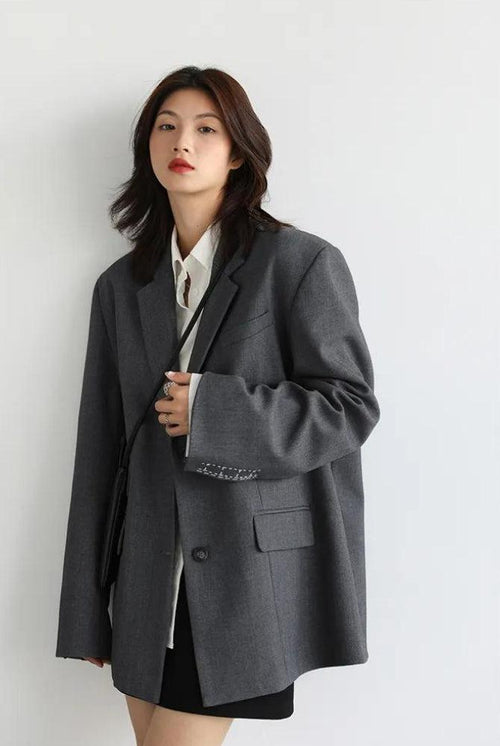 Litlookz Studio Office Style Wide Shoulder Classy Blazer