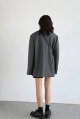 Litlookz Studio Office Style Wide Shoulder Classy Blazer, view 4
