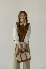 Litlookz Studio Old Money Corduroy Vest, view 2