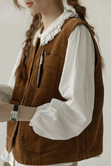 Litlookz Studio Old Money Corduroy Vest, view 4