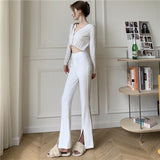 Litlookz Studio Old Money Hem Split Pants, view 3