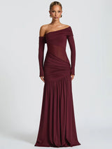 Litlookz Studio One Shoulder High Slit Maxi Dress, view 2