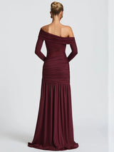 Litlookz Studio One Shoulder High Slit Maxi Dress, view 4