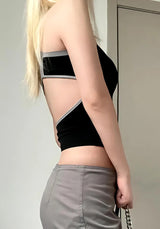 Litlookz Studio Acubi Open Back Zip-Up Top, view 2