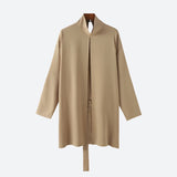 Litlookz Studio Open Front High Neck Jacket, view 3