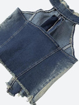 Litlookz Studio Open Front Zip-Up Denim Top, view 4