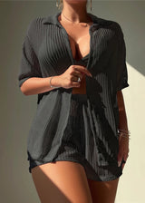 Litlookz Studio Open Knit Beach Cover Up Set, view 6