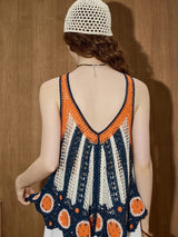 Litlookz Studio Open Knit V-Neck Vest, view 2